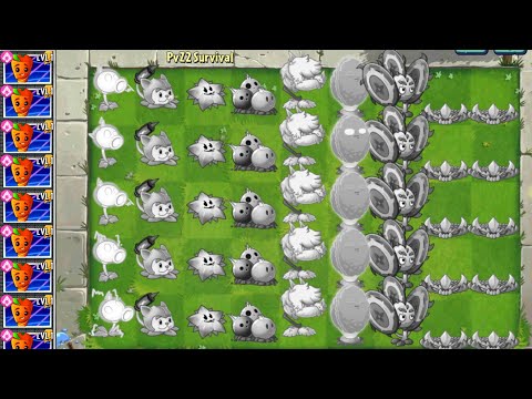 Plants vs Zombies 2 Survival – Reviving All Destroyed Plants