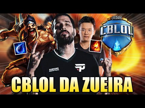 DRAVEN DE GOTA DO BRTT E JUNGLE DE INCENDIAR - CBLOL DA ZUEIRA