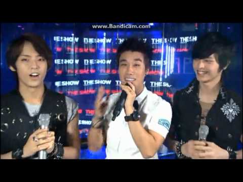 120907 Sungjae, Minhyuk, San E @ MTV The Show (cut)