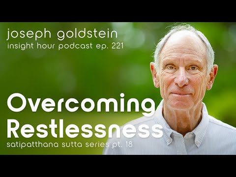 Overcoming Restlessness Joseph Goldstein's Satipatthana Sutta Series Pt. 18 – Insight Hour Ep. 221