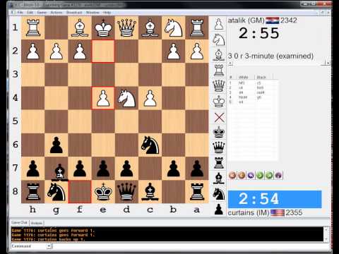 3 minute chess #284: GM Suat Atalik vs IM Greg Shahade