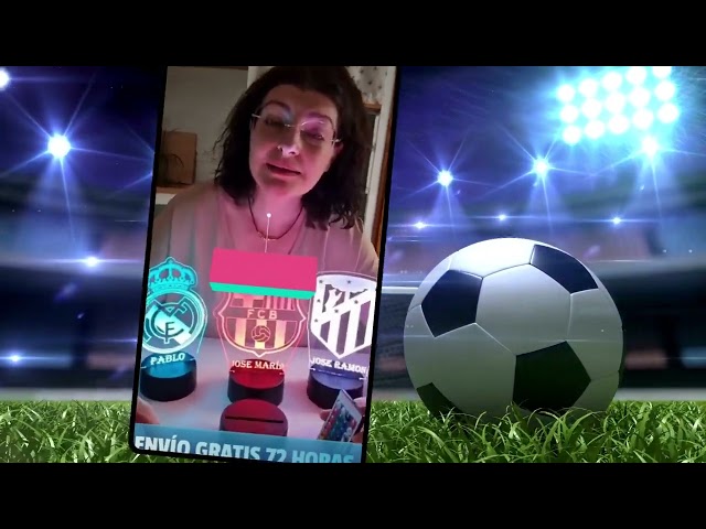 Vídeo relacionado con DEREGALOOS Lámpara LED Personalizada Atlético. Escudo personalizado Atlético con luz. Regalos Originales fútbol. Regalos para Aficionados del Futbol.