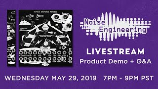 Video thumbnail for Noise Engineering Live! Ruinas, Cursus Iteritas Percido, Sinc Bucina Demo + Q&A by Perfect Circuit