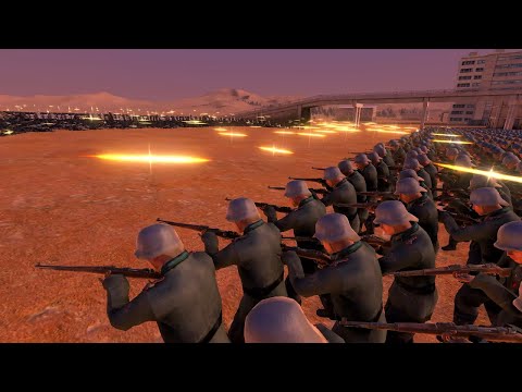 10000 Spearman's vs 1000 German Soldiers  | Ultimate Epic Battle Simulator |