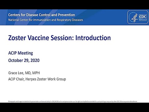 October 2020 ACIP Meeting - Cholera Vaccines & Zoster Vaccine