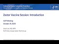 October 2020 ACIP Meeting - Cholera Vaccines & Zoster Vaccine