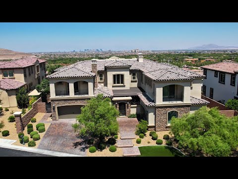 Inside $4.7M Southern Highlands Estate For Sale w/ Strip Views (Las Vegas, NV)