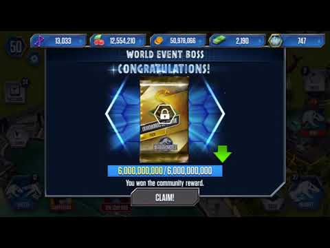 Jurassic world the game (Ouroboros 66) boss battle final video
