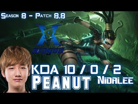 KZ Peanut NIDALEE vs EVELYNN Jungle - Patch 8.8 KR Ranked
