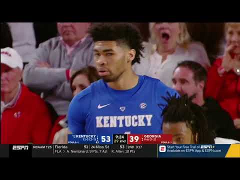 EJ Montgomery 2018-2019 Season Makes - Kentucky - NCAA