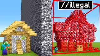 I Cheated with ILLEGAL BLOCKS in Minecraft Build Battle