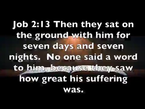 Job 2:13 Just Your Presence Not Your Words