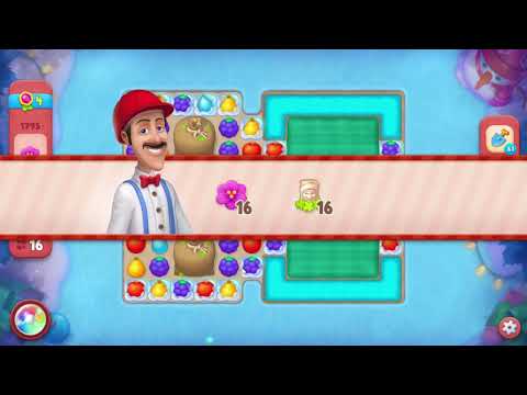 Gardenscapes 1795 Hard Level - 16 moves - NO BooSTERS