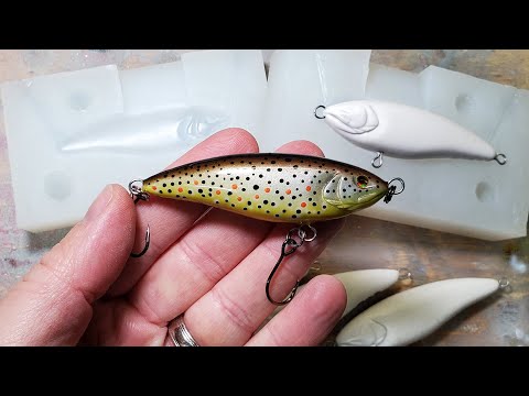 Stick Bait Lure Making- start to finish minnow fishing lure
