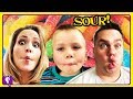 Giant SOUR SURPRISE Egg Challenge Compilation Shows By HobbyKidsTV