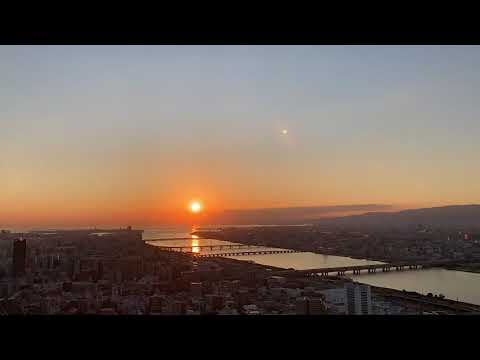 新梅田シティ・空中庭園展望台からの夕景【21/10/27】
