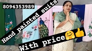 hand painted suits with their price#painting #srikaranpur😘🥰🙏👌