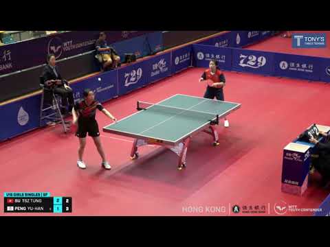 Peng Yu-Han (TPE) vs Su Tsz Tung (HKG), U15 Girls Semi-Final, WTT Youth Contender Hong Kong 2023.