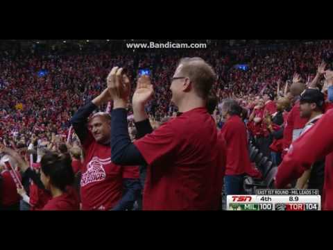 Kyle Lowry HITS THE CLUTCH DAGGER STEP BACK VS THE BUCKS! | April 18, 2017