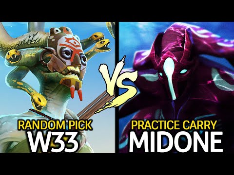 W33 Medusa Random Picked VS MIDONE Spectre Hard Practice Dota 2