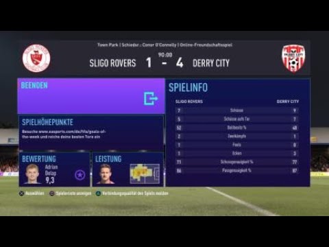 Sligo Rovers vs Derry City