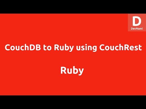 CouchDB and Ruby using CouchRest
