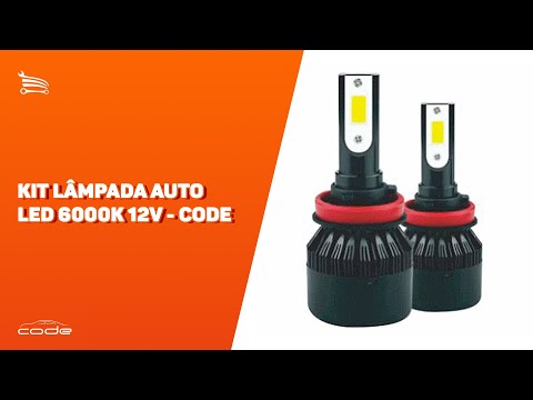 Kit Lâmpada Auto Led 6000K 12V - Video