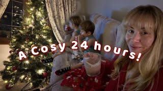 SPEND 24 HOURS WITH US IN DECEMBER | Festive Vlog
