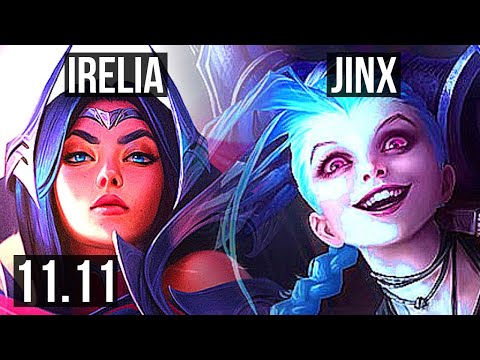 IRELIA & Senna vs JINX & Karma (ADC) | 1300+ games, 1.6M mastery, 4/1/4 | EUW Challenger | v11.11