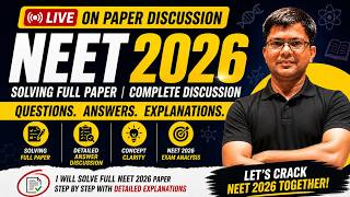 🔴 Live: NEET 2026 Answer Key + Detailed Solutions🔥| HSP SIR | CHEMISTRY |
