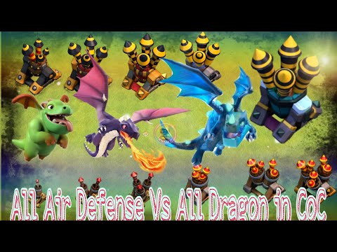 [ RTKTube 69 ] Dragon Family VS Air Defense | Clash of Clans
