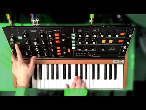 BEHRINGER POLY D Sound Demo | No Talking, No FX | Moot Booxle