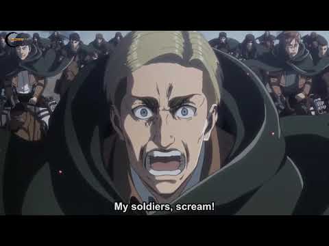Shingeki no kyojin :All Scenes when the beast Titan throwing things