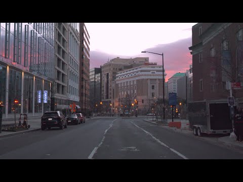 Driving Downtown DC - Winter Morning - 4K HDR - @DystopianSoundscapes