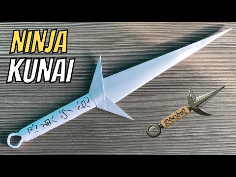 DIY | Making A Minato Kunai From Paper | Easy Anime Ninja Weapon