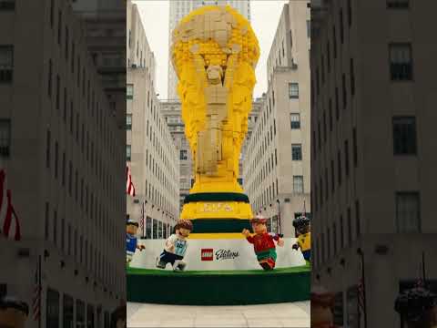 Giant Lego World Cup trophy unveiled in New York
