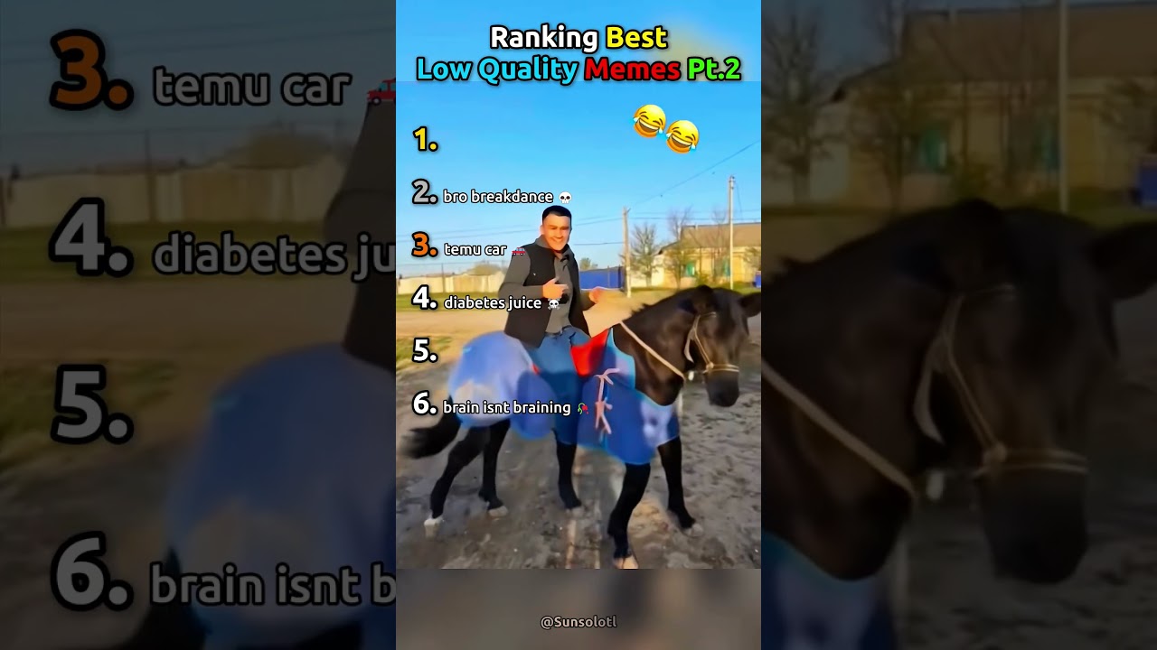 Ranking Funniest Low Quality Memes Pt.2 #funny #usa
