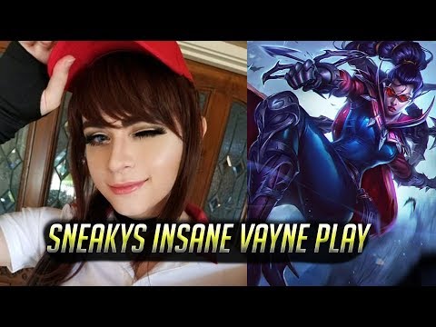 SNEAKYS INSANE VAYNE PLAY l GOSU RAGE QUITS A HIGH ELO GAME l LOL MOMENTS