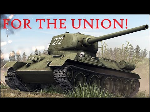 WW2 T-34-85 mod. 1944 start-up