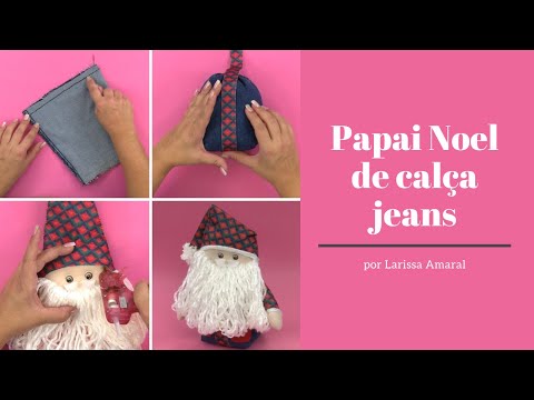 Papai Noel de calça jeans - por Larissa Amaral