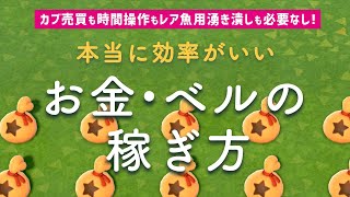 アプデ前ギリギリでもできる、本当に効率がいいお金（ベル）の稼ぎ方！カブ売買も時間操作もレア魚釣り用湧き潰しも必要なし、1日30分でOK【あつ森】