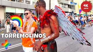 Biggest Gay Parade in Spain 🌈 Torremolinos Pride — 100000 People LGBTQ+ Festival Walk