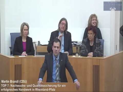 1. Teil der Rede zum Thema "Nachwuchs- und Qualitätssicherung im Handwerk" (19.02.14)