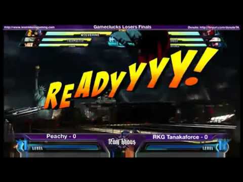 Tourneyplay March MvC3 Singles - Peachy (TRO/WOL/TAS) vs RKG TanakaForce (SEN/MAG/AMA) Losers Finals