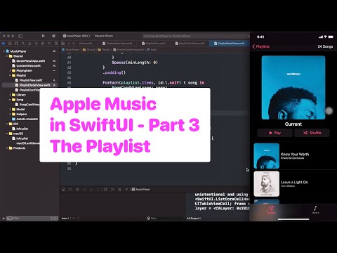 Music player in SwiftUI - Part 3 - The Playlist