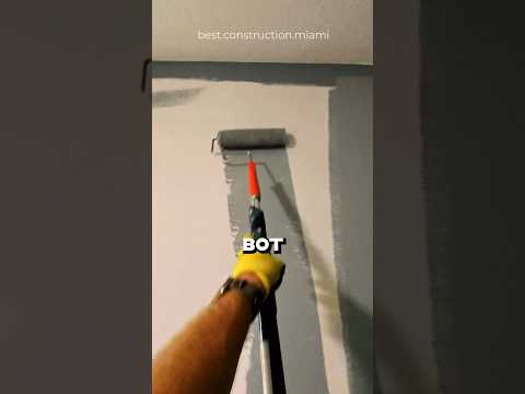 Вот как НАДО красить ВАЛИКОМ стены!