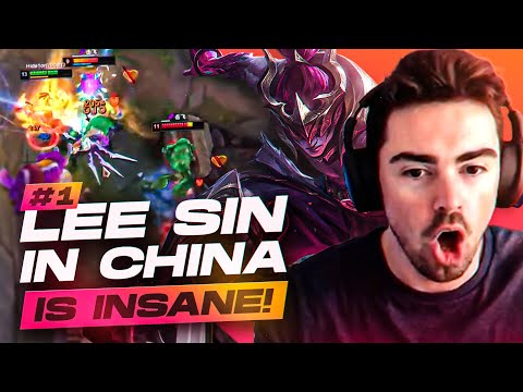 Everybody is TERRIFIED of the #1 LEE SIN on the CHINESE SUPER SERVER! *CRAZY COMBO'S*