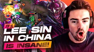 Everybody is TERRIFIED of the #1 LEE SIN on the CHINESE SUPER SERVER! *CRAZY COMBO'S*