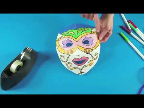 Slide 5 - Wild Animal Fold Up Masks, 30 Pieces (video)