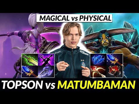 Dota 2: TOPSON vs MATUMBAMAN - Full Magical Void Spirit vs Physical Elder Titan